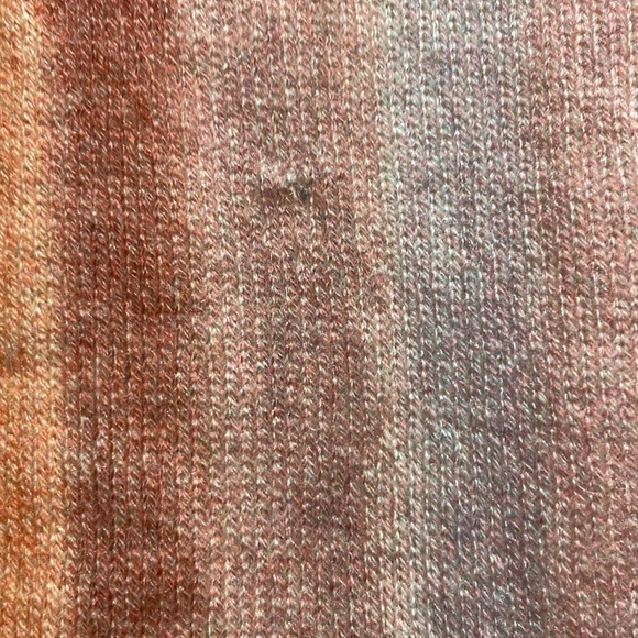 𝅺360 Cashmere Waterfall of Striated Colors Quarter Sleeve Cashmere Sweater - Picture 3 of 10